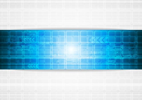 Hi-tech blue background. Vector illustration eps 10