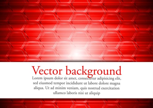 Red technical background. Eps 10 vector illustration