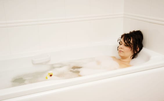 bathtime with duck