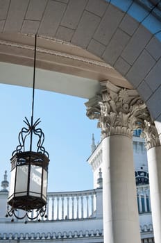 The railway station in Sochi. The architectural monument built 50 years