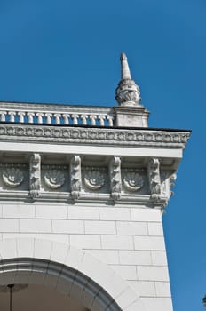 The railway station in Sochi. The architectural monument built 50 years