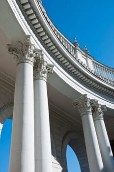 The railway station in Sochi. The architectural monument built 50 years