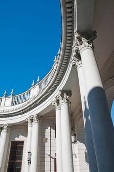 The railway station in Sochi. The architectural monument built 50 years