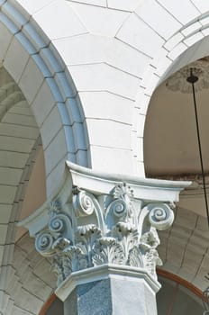 The railway station in Sochi. The architectural monument built 50 years