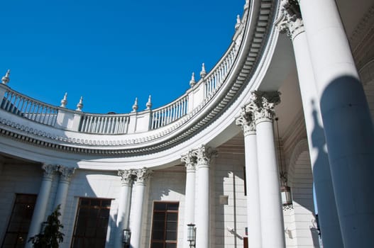 The railway station in Sochi. The architectural monument built 50 years
