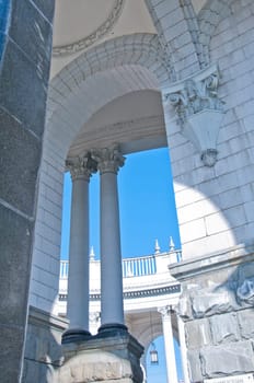 The railway station in Sochi. The architectural monument built 50 years