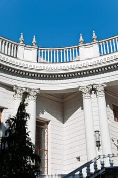 The railway station in Sochi. The architectural monument built 50 years