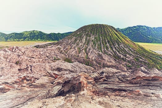 Batok volcano at day time. Java. Indonesia