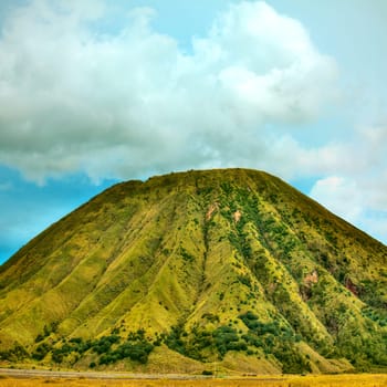 Batok volcano at sunny day. Java. Indonesia