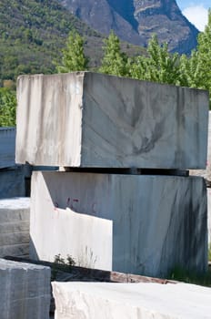 image of a pile of huge Marble blocks