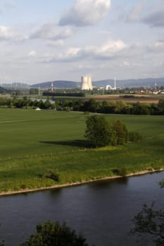 View of Grohnde from the Ohrberg