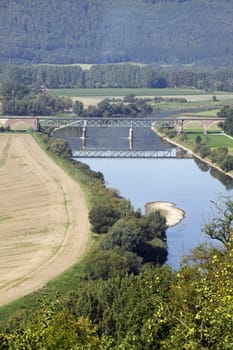 The Weser near Fürstenberg