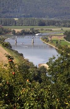 The Weser near Fürstenberg