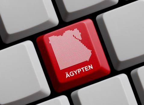 Egypt - Outline on Keyboard