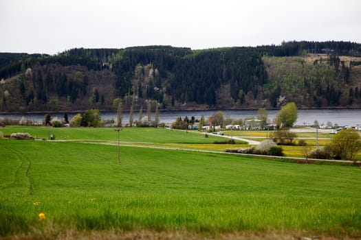 Reservoir of the Saale near Saalburg in Thuringia
