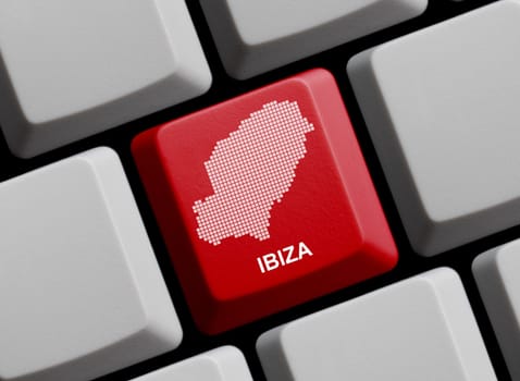 Ibiza - Outline on keyboard