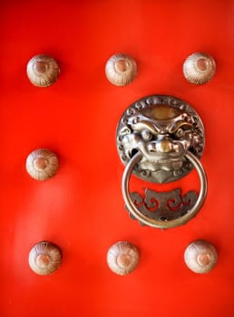 A dragon on a buddhist temple door