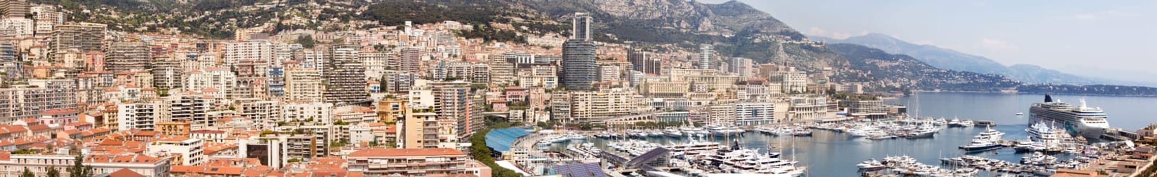 A high resolution panorama of Monaco, Monte Carlo