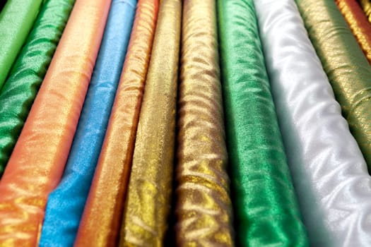 A background abstract of shiny cloth
