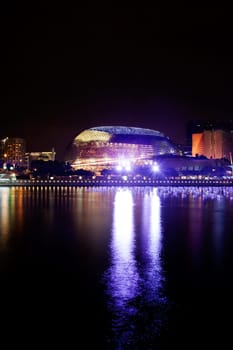 The Esplanade in Singapore on the river