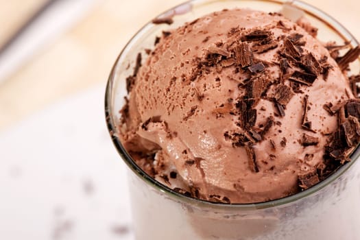 A chocolate milk float in an outdoor natural setting