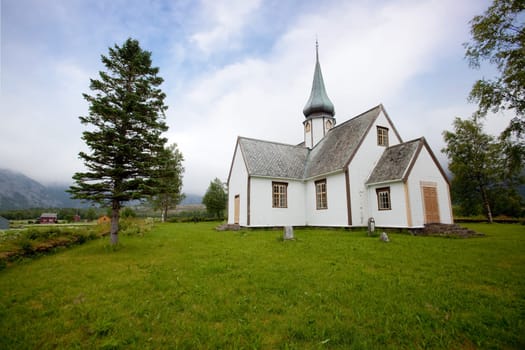 An old wooden church in northern Norway