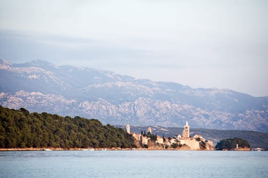 A nature landscape of Rab, Croatia