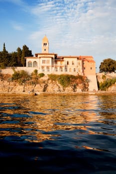Medieval fortified town on the ocean, Rab, Croatia