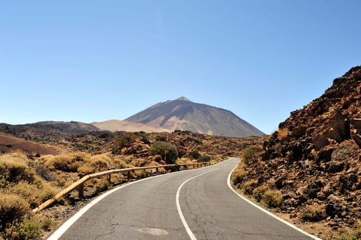 On the way to El Teide in Tenerife