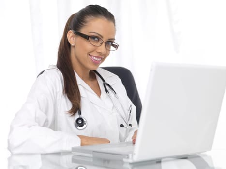 20-25 years old beautiful female doctor