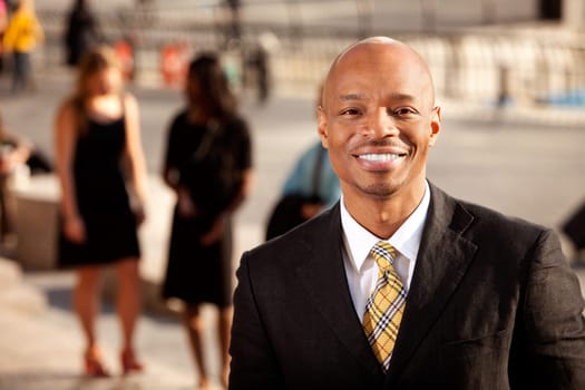 A happy business man with a nice smile