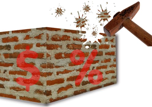 dejected wall