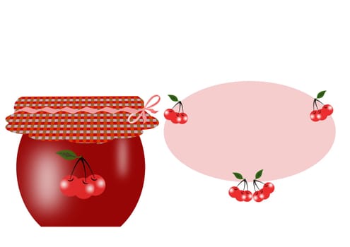 jar of cherry jam