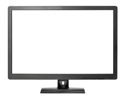 computer monitr creen isolatd on wite backgroud