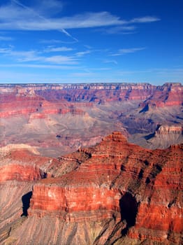 View of the Grand Canyon from the Mather Point in Arizona, USA.