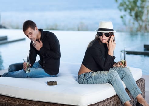 Young couple having some problems.