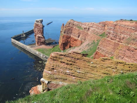 Island of Helgoland with the landmark Anna
