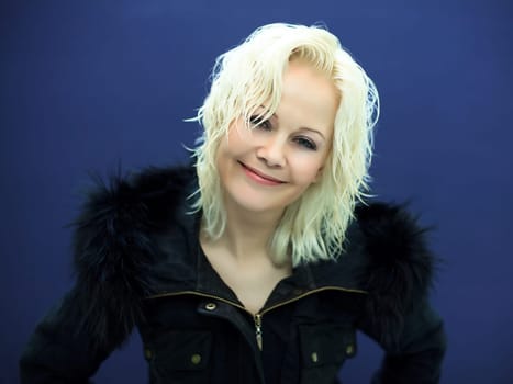 Portrait of a beautiful woman in studio