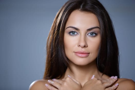 Portrait of beautiful and sexy young woman