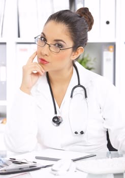 Portrait of female doctor
