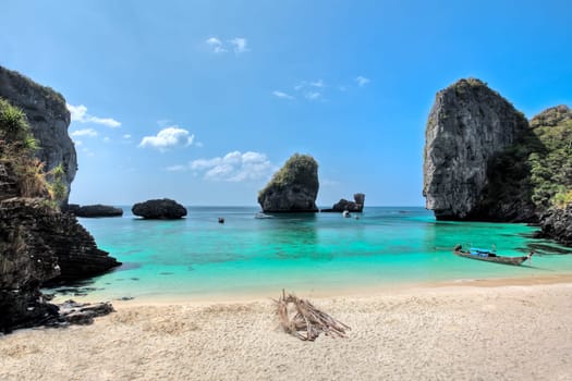 Beautiful bay of Phi Phi island at day time