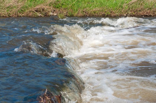 rapids in a small river
