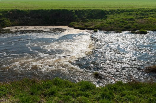 rapids in a small river