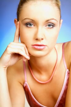 Portrait of a young beautiful girl