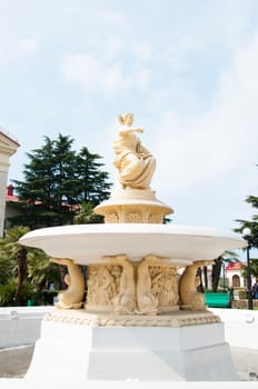 The building of the marine station in Sochi. The architectural monument built 50 years