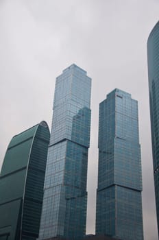 Modern Moscow International Business Center in the capital of Russia