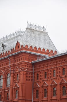The architectural monument built in Moscow, Russia