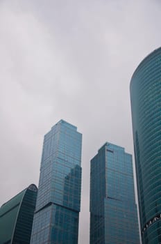Modern Moscow International Business Center in the capital of Russia