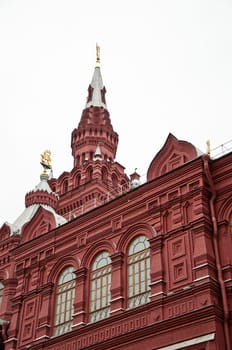 The architectural monument built in Moscow, Russia