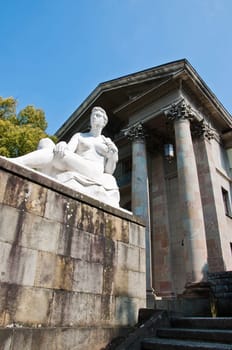 The monument of architecture of the Stalin era. Sanatorium Metalurg. Sochi